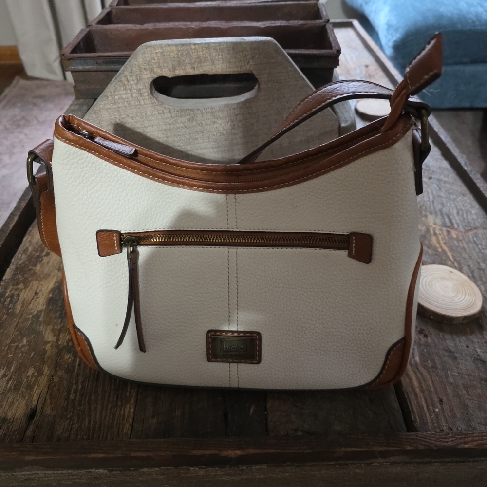 boc White and Brown Shoulder Bag